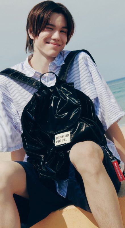 Masmarulez] String Flap Backpack Glittery (2 Color) *Limited
