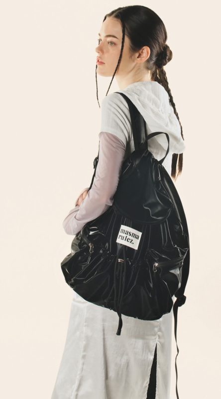 Masmarulez] String Flap Backpack Glittery (2 Color) *Limited