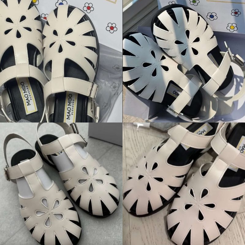 ★MAC MOC★ Maze Flower T Strap Casual Sandals 2colors 5cm MUSINSA | MACMOC Maze Maze Flower T Strap Casual