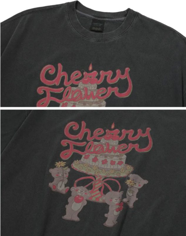 [CPGN STUDIO]★25SS★TEDDY'S CAKE SHORT SLEEVE T-SHIRT CPGN] Teddys Cake Half Sleeve Tshirt (2 Color) *Season