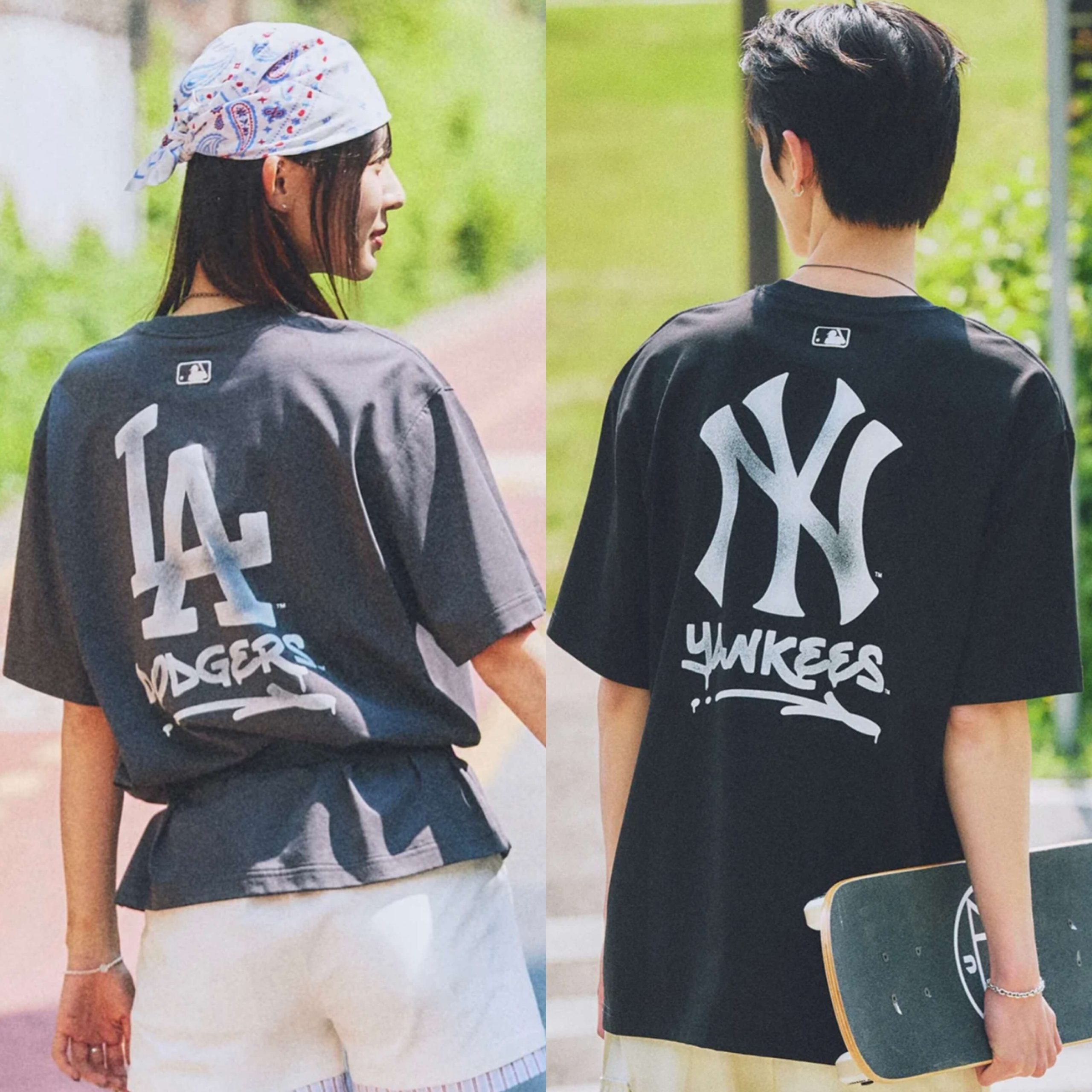 MLB] Basic Street Logo Oversized Short-Sleeve T-Shirt (3