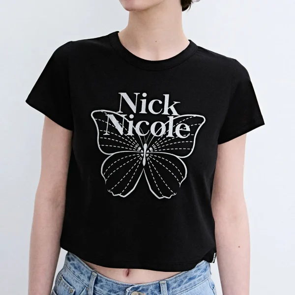 [Nick &Nicole] Butterfly Signature Crop Top (6 Color) *Limited Time Sale*