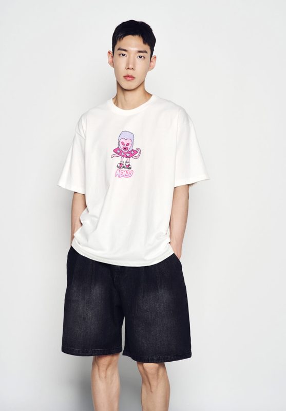 【ADLV】 HEART ALIEN SHORT SLEEVE T-SHIRT/ 追跡付 ADLV SEASON OFF SALE Close Order 10th Aug] Heart Alien Short