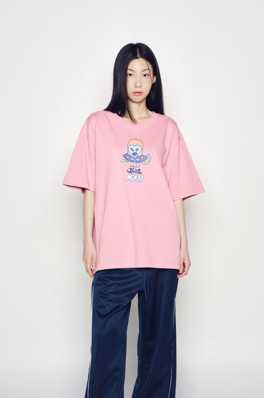 【ADLV】 HEART ALIEN SHORT SLEEVE T-SHIRT/ 追跡付 ADLV SEASON OFF SALE Close Order 10th Aug] Heart Alien Short