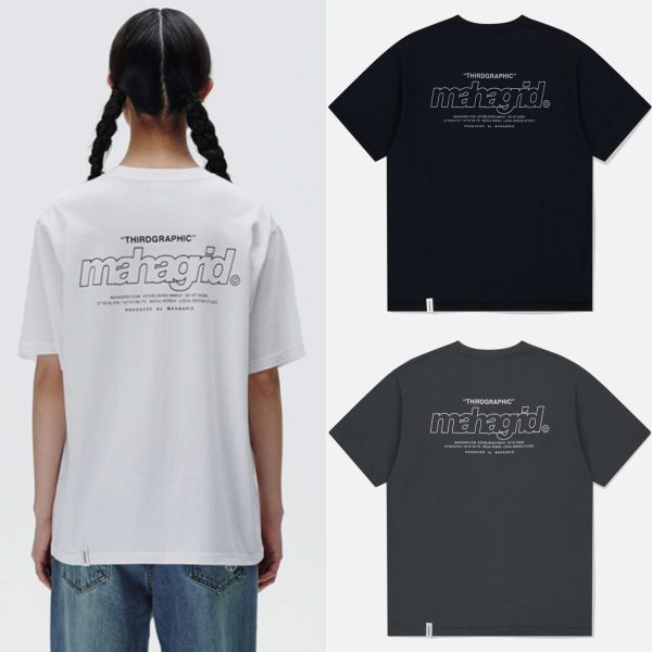 [Mahagrid] Back Third Logo T-Shirt (4 Color) *SEASON OFF SALE*